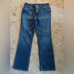 Dark denim jeans